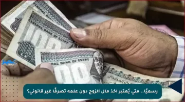 رسميًا.. متى يُعتبر أخذ مال الزوج دون علمه تصرفًا غير قانوني؟